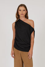 Load image into Gallery viewer, Marlow Palma Asymmetric Top - Black