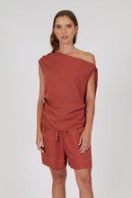 Load image into Gallery viewer, Marlow Palma Asymmetric Top - Rhubarb