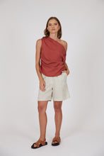 Load image into Gallery viewer, Marlow Palma Asymmetric Top - Rhubarb