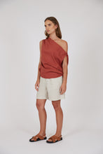 Load image into Gallery viewer, Marlow Palma Asymmetric Top - Rhubarb