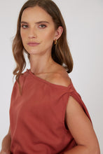 Load image into Gallery viewer, Marlow Palma Asymmetric Top - Rhubarb