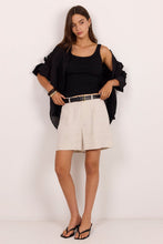 Load image into Gallery viewer, Stories Be Told Literal Linen Pleat Front Shorts - Natural