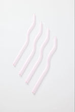 Load image into Gallery viewer, Willow & Mae Pink Curvy Reuseable Pk 4 Glass Drinking Straws Hyde Boutique