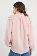 Load image into Gallery viewer, Ivy + Jack Premise Top - Blush Stripe Apparel > Women > Clothing > Tops > Blouses > Printed Blouses > Stories Be Told Hyde Boutique