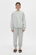 Load image into Gallery viewer, Camilla and Marc Tia Flocking Logo Crew - Grey Marle