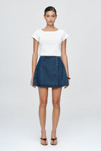 Load image into Gallery viewer, Marle Rivet Skirt - Classic Blue Hyde Boutique