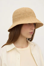 Load image into Gallery viewer, Assembly Label Raffia Bucket Hat - Natural Hyde Boutique