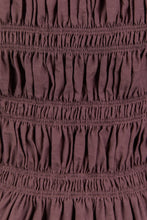 Load image into Gallery viewer, Among The Brave Required - Chocolate LS Shirred Bodice Top Hyde Boutique