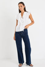 Load image into Gallery viewer, Ivy + Jack Ritzy Ruffle Front Sleeveless Top - Ivory