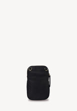 Load image into Gallery viewer, SABEN Nikko Pocket Nylon Phone Sling - Black Recycled Nylon Crossbody SABEN