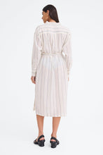 Load image into Gallery viewer, Jac + Jack Shakespeare Dress - Wide Fine Stripe Natural/Black Hyde Boutique