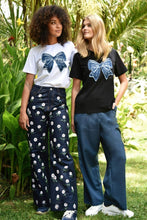 Load image into Gallery viewer, Coop by Trelise Cooper Simply Bowtiful T-Shirt - White & Denim Hyde Boutique