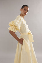Load image into Gallery viewer, Caitlin Crisp Bloom Dress - Yellow Linen Apparel > Women > Clothing > Dresses > Midi Dresses > Caitlin Crisp Hyde Boutique