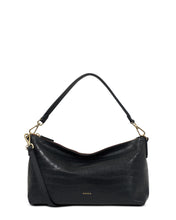 Load image into Gallery viewer, Saben Claudia Shoulder Bag - Black Croc Bag Saben
