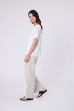 Load image into Gallery viewer, Marlow Sable Linen Top - White Hyde Boutique