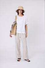 Load image into Gallery viewer, Marlow Sable Linen Top - White Hyde Boutique