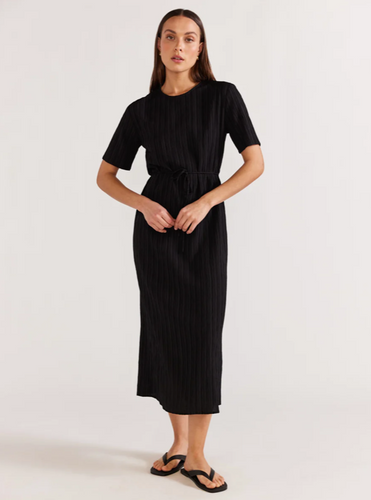 Staple the Label Realm Midi Dress- Black  Mrs Hyde Boutique   