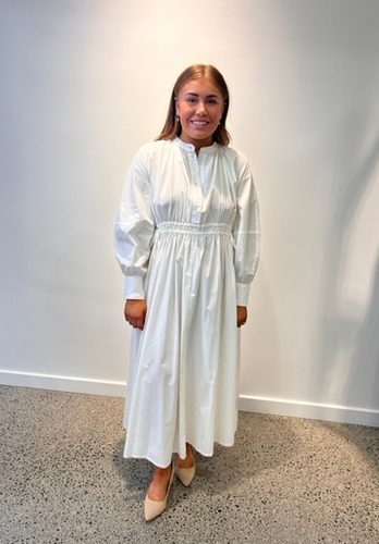 Karen Walker Hiruma Organic Cotton Shirt Dress - Off White  Hyde Boutique   