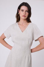 Load image into Gallery viewer, Marlow Seville Linen Dress - Natural Apparel > Women > Clothing > Dresses > Midi Dresses > Marlow Hyde Boutique