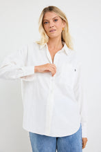 Load image into Gallery viewer, Stories Be Told Signature Oxford Oversized Shirt - Ivory Apparel > Women > Clothing > Shirts & Tops > Shirts > Oversized Shirts > Stories Be Told Hyde Boutique