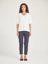 Load image into Gallery viewer, Sills Vera V Knit Tee - White Hyde Boutique