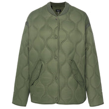 Load image into Gallery viewer, Moke Talei Women Quilt Bomber - Olive Green Apparel > Women > Clothing > Jackets > Bomber Jackets > Quilted Bomber Jackets > Moke Hyde Boutique