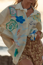 Load image into Gallery viewer, Sabbi The Don Julio Shirt - Seas The Day Cream Apparel > Women > Clothing > Shirts & Tops > Shirts > Button-Up Shirts > Sabbi Hyde Boutique