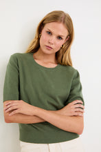 Load image into Gallery viewer, Ivy + Jack Topic Cashmere Blend Soft Knit Tee - Khaki Apparel > Women > Clothing > Tops > T-shirts > Ivy Jack Hyde Boutique