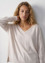 Load image into Gallery viewer, Alete Threads by Aleger The V Sweater - Ivory Arriving Soon Hyde Boutique