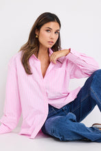 Load image into Gallery viewer, Stories Be Told You Got This Oversized Boyfriend Shirt - Pink Stripe Apparel > Women > Clothing > Shirts & Tops > Shirts > Oversized Shirts > Stories Be Told Hyde Boutique