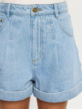 Load image into Gallery viewer, Kivari Avery Denim Short - Dusty Blue Hyde Boutique