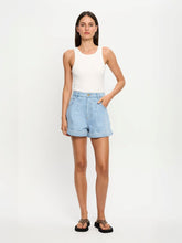 Load image into Gallery viewer, Kivari Avery Denim Short - Dusty Blue Hyde Boutique