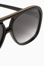 Load image into Gallery viewer, Valley Eyewear Bang - Gloss Black w. Gold Metal Trim/Black Gradient Lens Hyde Boutique