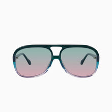 Load image into Gallery viewer, Valley Eyewear Bang Bang - Forest Green Fade To Rose w. Gold Metal / Olive To Rose Gradient Lens Hyde Boutique