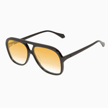 Load image into Gallery viewer, Valley Eyewear Bang Gloss Black w. Matte Black Metal / Orange Gradient Lens Hyde Boutique