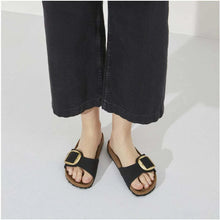 Load image into Gallery viewer, Birkenstock Madrid Big Buckle Nubuck (Regular) - Black Hyde Boutique