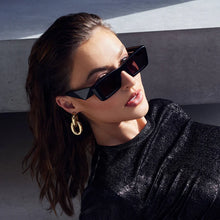 Load image into Gallery viewer, Valley Eyewear La Hara - Black with Silver Metal / Black Lens Hyde Boutique