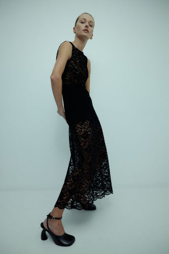 Harris Tapper Mira Lace Dress - Black  Hyde Boutique   