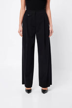 Load image into Gallery viewer, Mossman Boston Wide Leg Pant - Black Hyde Boutique