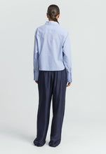 Load image into Gallery viewer, Jac + Jack Bryn Shirt - Aged Denim Stripe Hyde Boutique