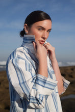 Load image into Gallery viewer, Aston Studio Buddy Shirt - Cerulean/Antique Stripe Hyde Boutique