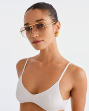 Load image into Gallery viewer, Luv Lou The Carter Sunglasses - Gold Sunglasses Luv Lou