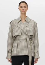 Load image into Gallery viewer, Camilla and Marc Burdoch Check Trench Jacket - Birch Check Hyde Boutique