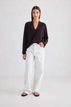 Load image into Gallery viewer, Laing Liv V Neck Cardigan - Chocolate Hyde Boutique