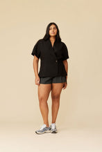 Load image into Gallery viewer, Ruby Coco Short Sleeve Blazer - Black Hyde Boutique