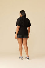 Load image into Gallery viewer, Ruby Coco Short Sleeve Blazer - Black Hyde Boutique