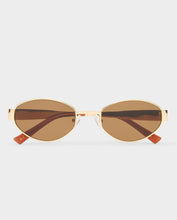 Load image into Gallery viewer, Luv Lou The Boston Sunglasses - Gold Sunglasses Luv Lou