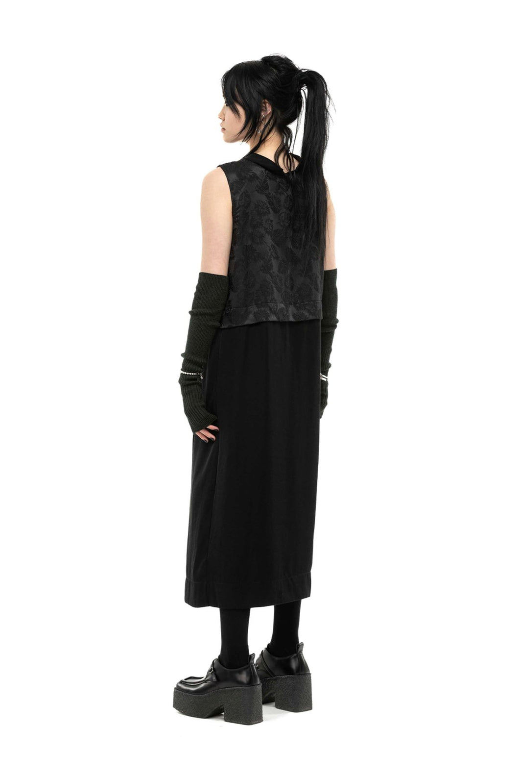 NOM*d Double Vision Dress - Black Leaf  Hyde Boutique   