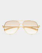 Load image into Gallery viewer, Luv Lou The Carter Sunglasses - Gold Sunglasses Luv Lou