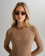 Load image into Gallery viewer, Luv Lou The Boston Sunglasses - Gold Sunglasses Luv Lou